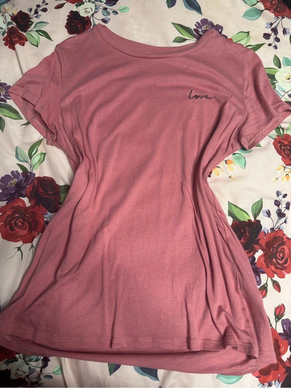 2016 core Dusty Pink 'Love' Short Sleeve Tee